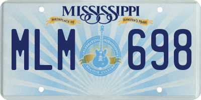 MS license plate MLM698