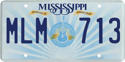 MS license plate MLM713
