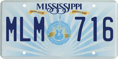 MS license plate MLM716