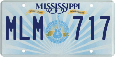 MS license plate MLM717