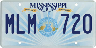 MS license plate MLM720