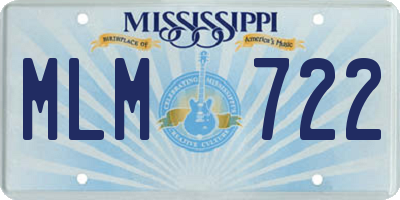 MS license plate MLM722