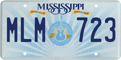 MS license plate MLM723