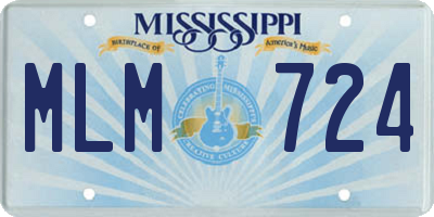 MS license plate MLM724