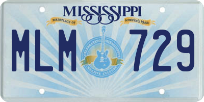 MS license plate MLM729