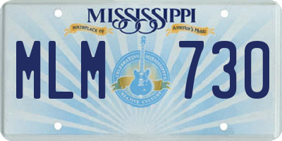 MS license plate MLM730