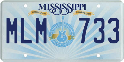 MS license plate MLM733