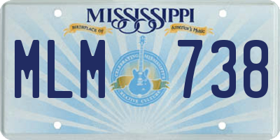 MS license plate MLM738
