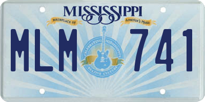 MS license plate MLM741