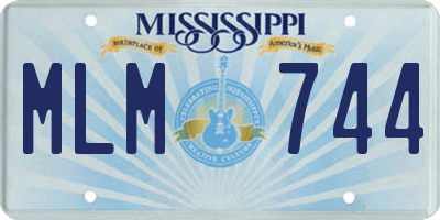 MS license plate MLM744