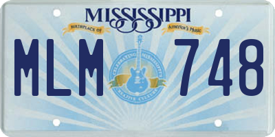 MS license plate MLM748