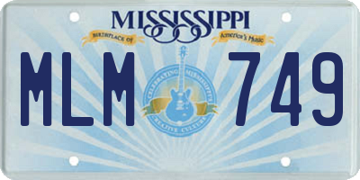 MS license plate MLM749