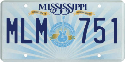 MS license plate MLM751