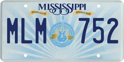 MS license plate MLM752