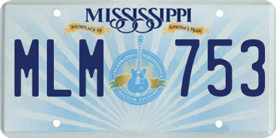 MS license plate MLM753