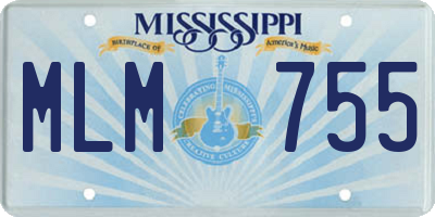 MS license plate MLM755