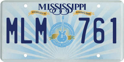 MS license plate MLM761