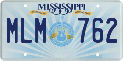 MS license plate MLM762
