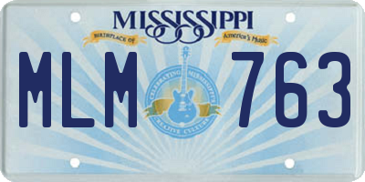 MS license plate MLM763