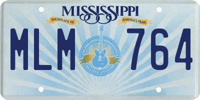 MS license plate MLM764