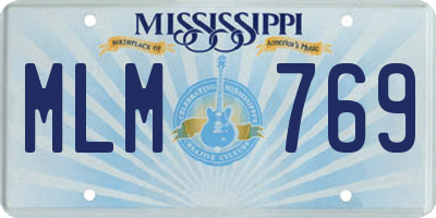 MS license plate MLM769