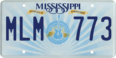 MS license plate MLM773