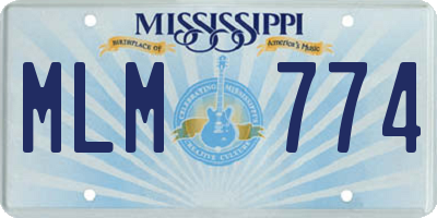 MS license plate MLM774
