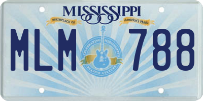 MS license plate MLM788