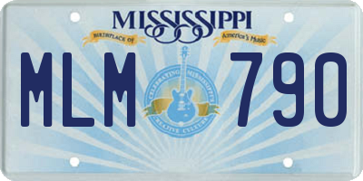 MS license plate MLM790