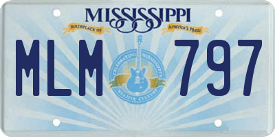MS license plate MLM797