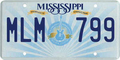 MS license plate MLM799
