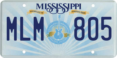 MS license plate MLM805