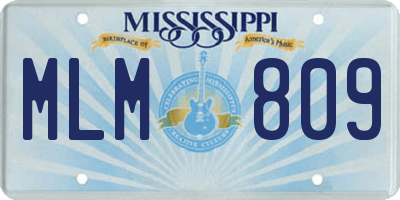 MS license plate MLM809