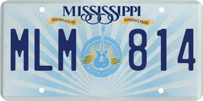 MS license plate MLM814