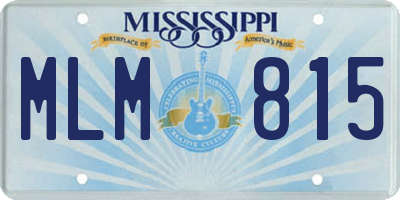MS license plate MLM815