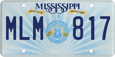 MS license plate MLM817