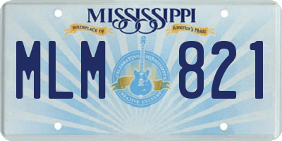 MS license plate MLM821