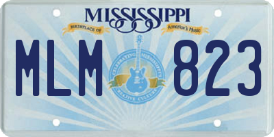 MS license plate MLM823