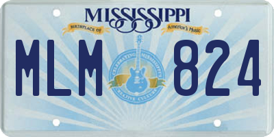 MS license plate MLM824