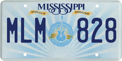 MS license plate MLM828