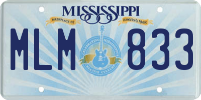 MS license plate MLM833