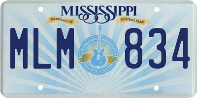 MS license plate MLM834