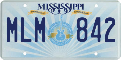 MS license plate MLM842