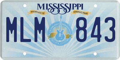 MS license plate MLM843