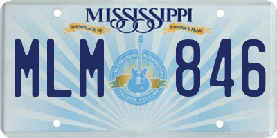 MS license plate MLM846