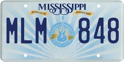 MS license plate MLM848