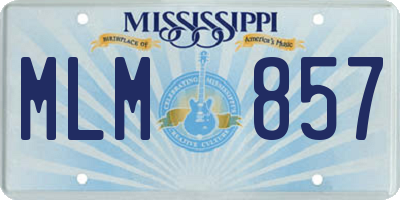 MS license plate MLM857