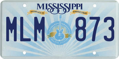 MS license plate MLM873