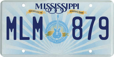 MS license plate MLM879