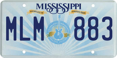 MS license plate MLM883
